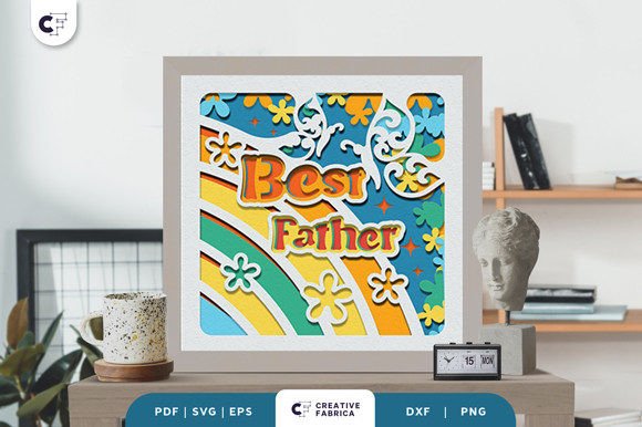 Best Father 3D SVG for Father's Day Crafts