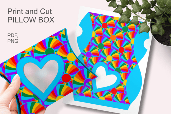 Blue N Rainbow Heart Window Pillow Box Review