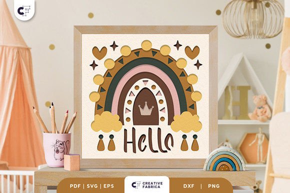 Boho Rainbow 3D Shadow Box: A Designer’s Review