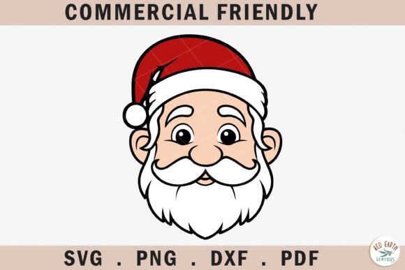 Christmas Santa Claus Layered SVG: Graphics for Crafts