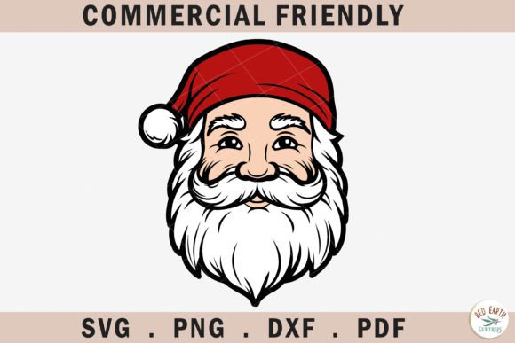 Christmas Santa Claus Layered SVG: Graphics for Crafts