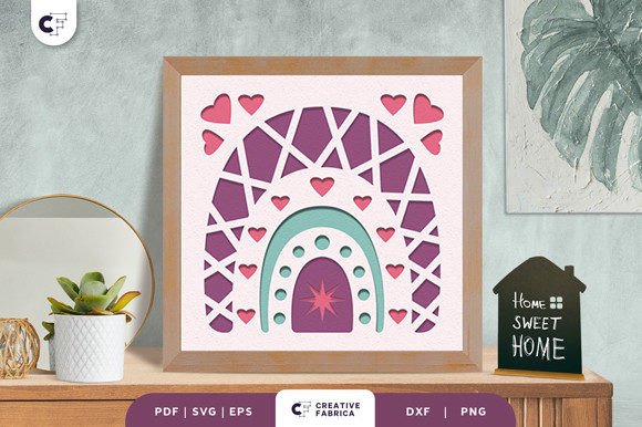 Colorful Rainbow 3D SVG for Ornaments & Branding