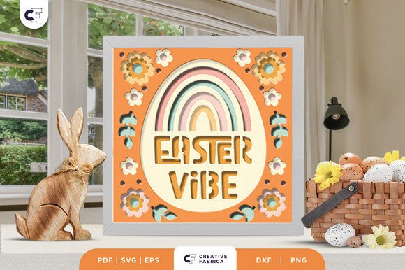 Easter Vibe 3D SVG: Shadow Box Paper Cut Review