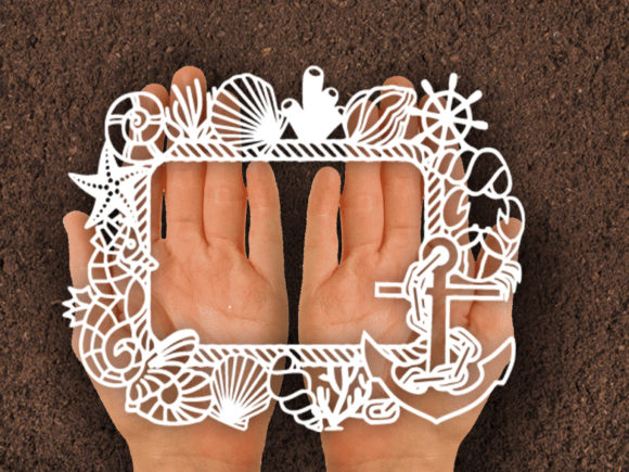 Frame Rope Paper Cut SVG: Graphics & Print Templates