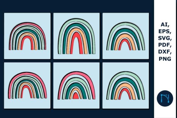 Layer Rainbow Shadow Box SVG Bundle Review