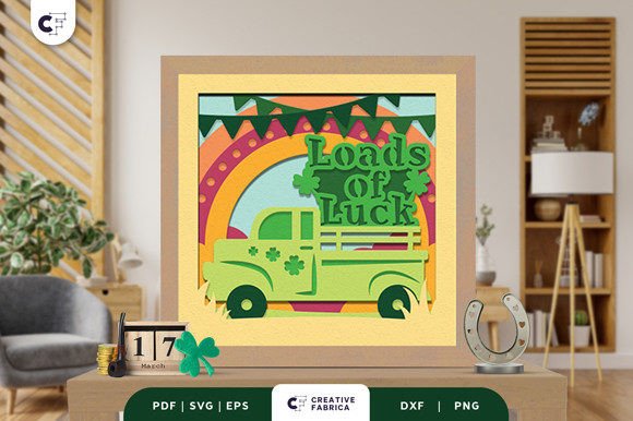 Loads of Luck 3D SVG for Holiday Shadow Boxes