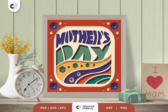Mother's Day Rainbow 3D SVG for Holidays