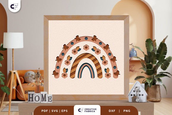 Sunshine Boho 3D SVG: Ornaments for Client Decor