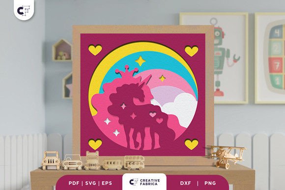 Unicorn Rainbow 3D Paper Cut SVG Review