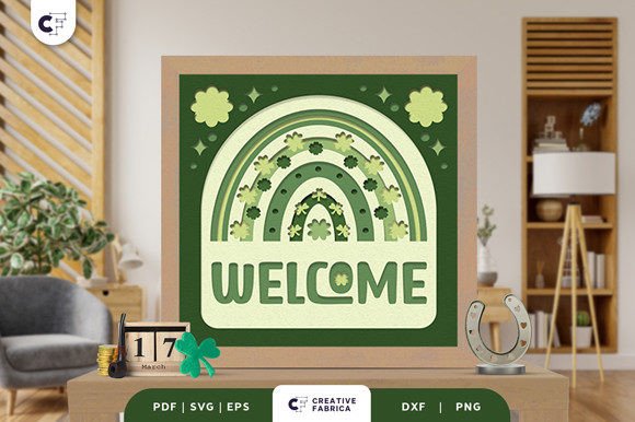 Welcome Sign St. Patricks 3D SVG for Saint Patrick S Day
